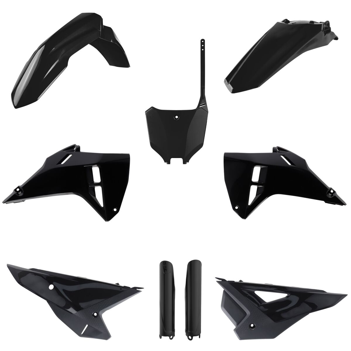 Plastikukomplekt, täielik, CRF250/450 25-, must