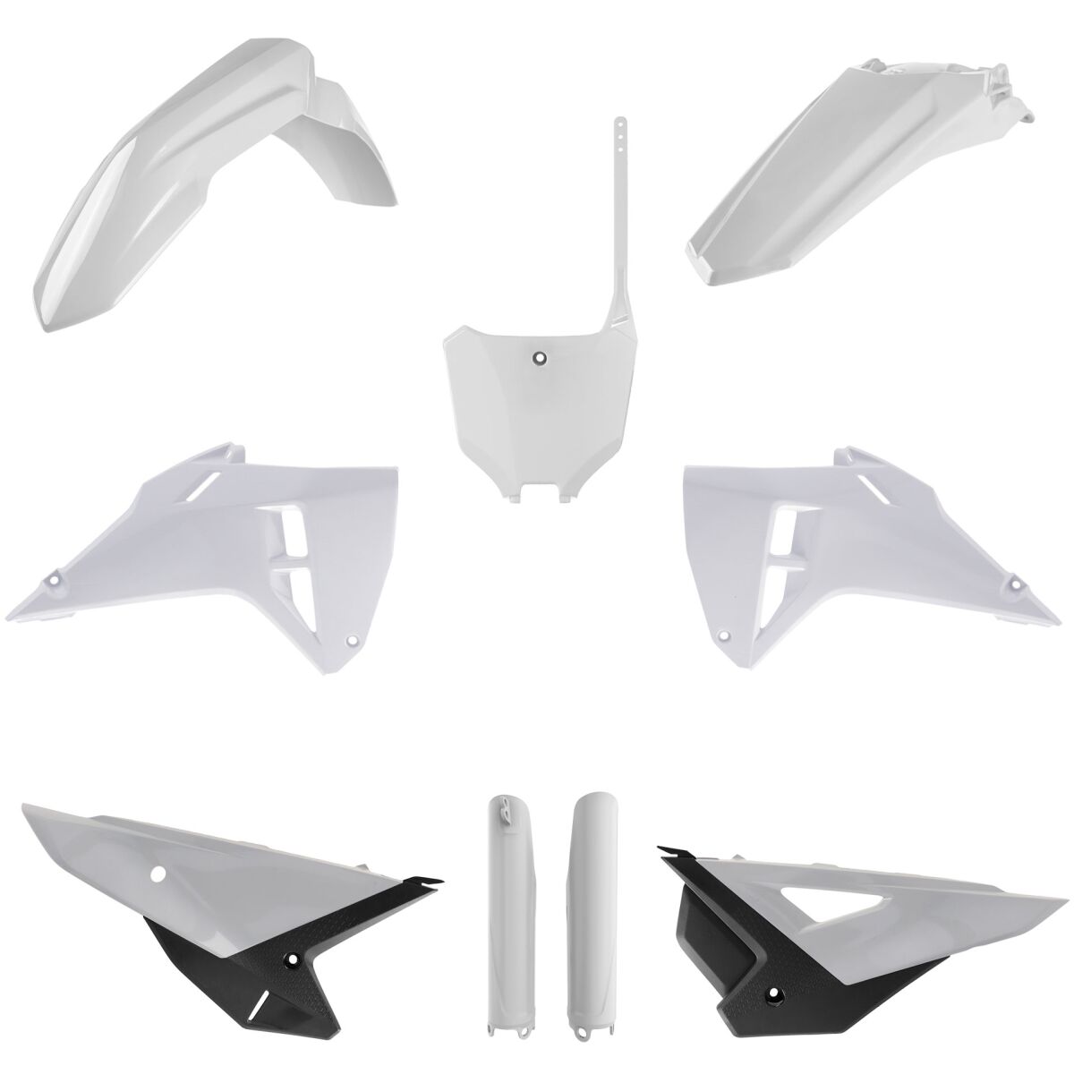 Plastikukomplekt, täielik, CRF250/450 25-, valge