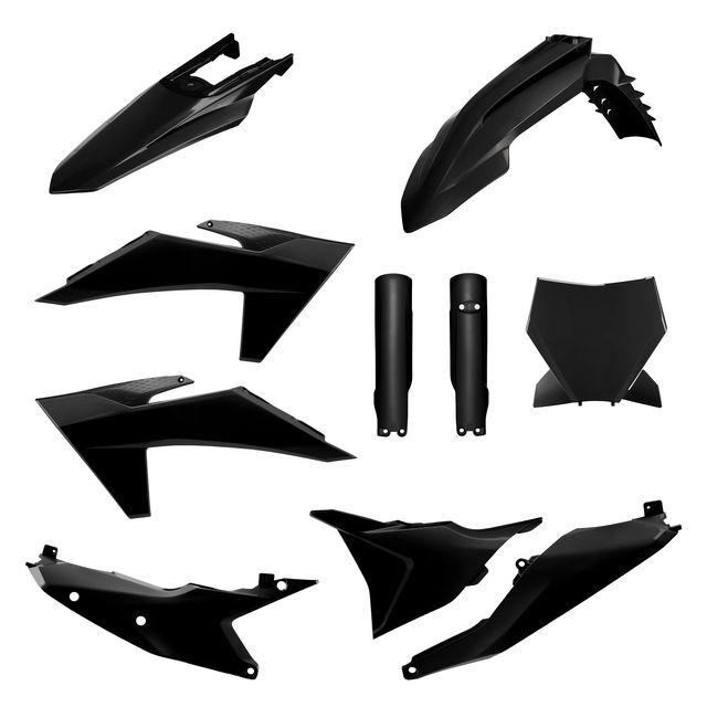 Täielik plastikukomplekt SX/SXF 23-24, must