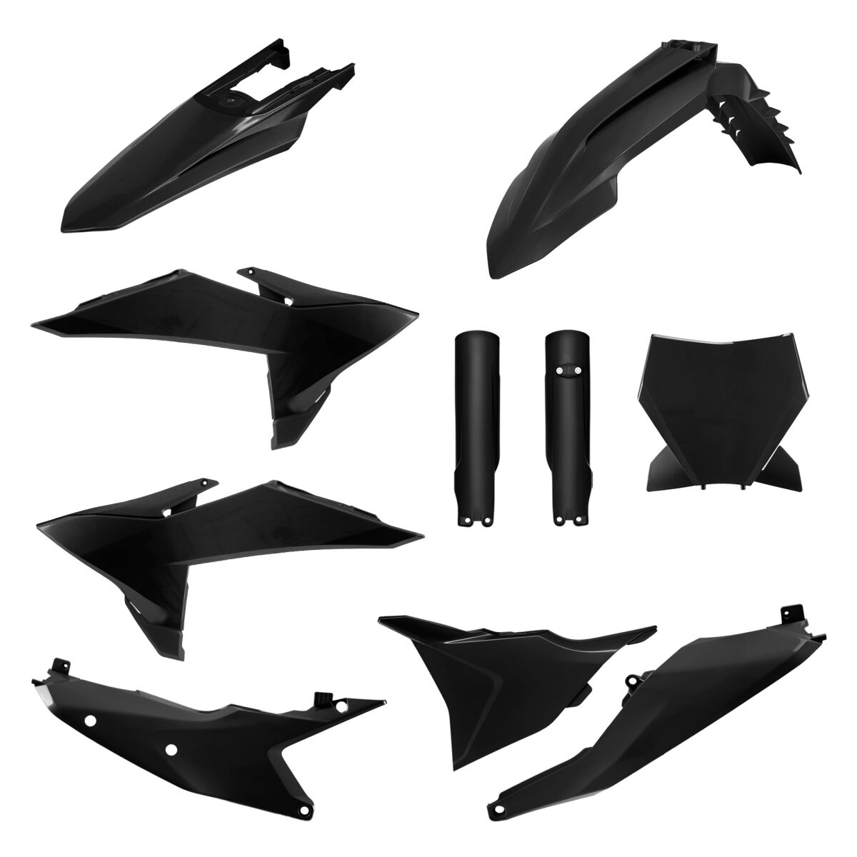 Plastikukomplekt, täielik, SX/SXF 25-, must