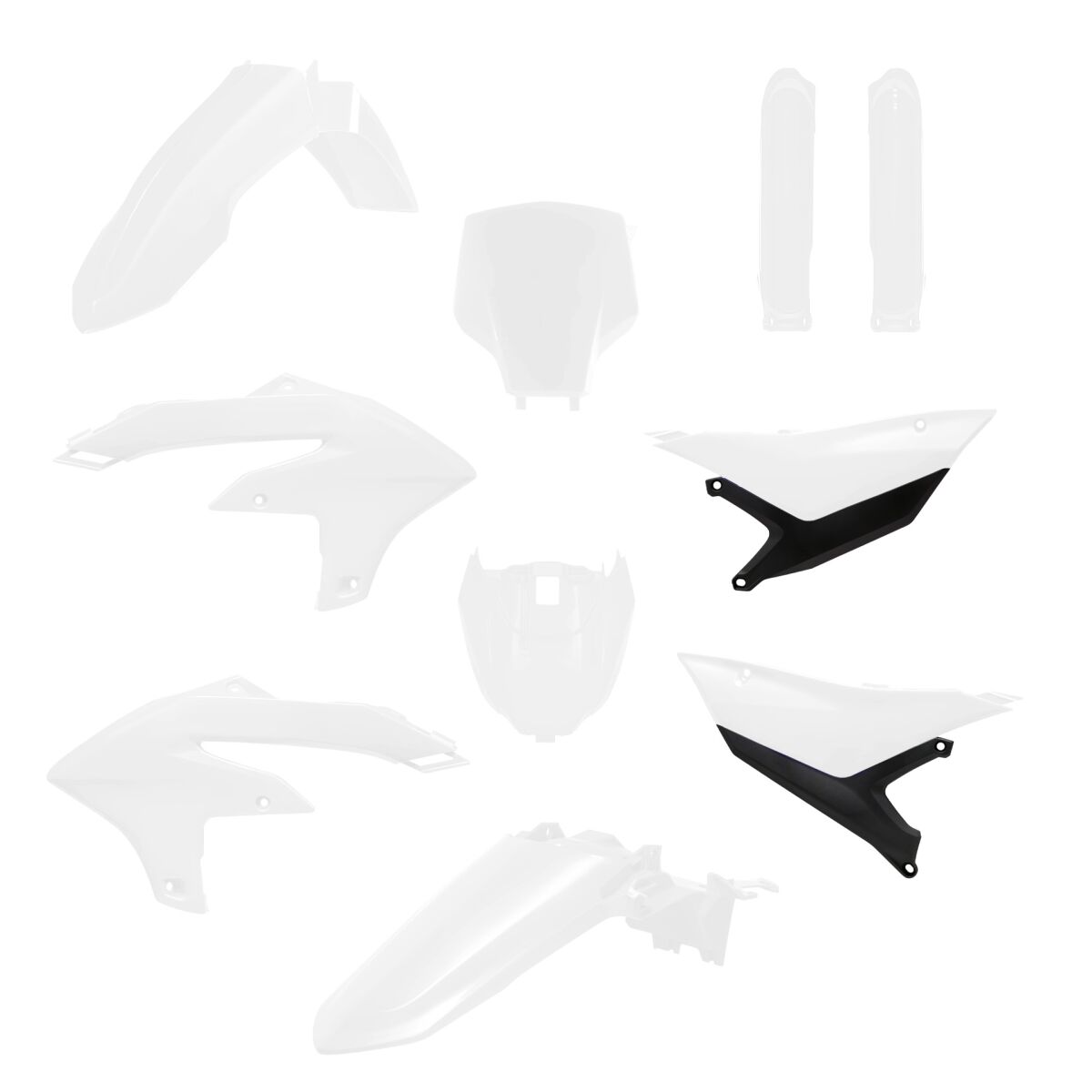 Täielik plastikukomplekt, YZF450 26-, valge