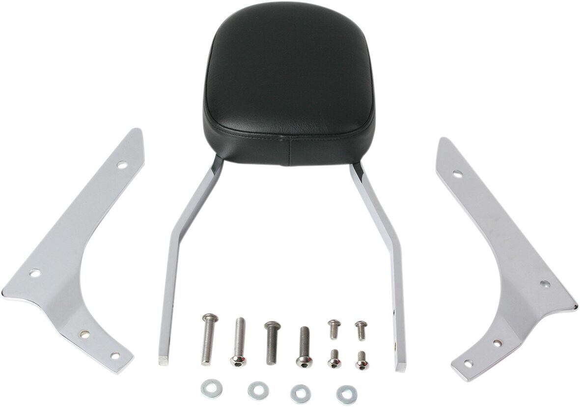 TALL SQUARE SISSY BAR CHROME WITH PAD HONDA
