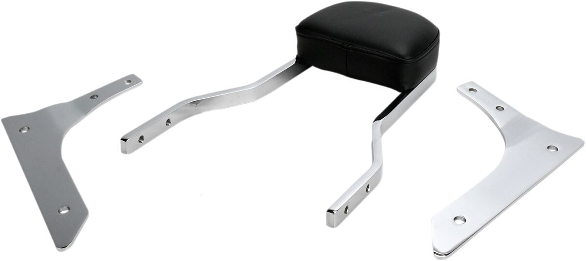SHORT SQUARE SISSY BAR CHROME WITH PAD HONDA