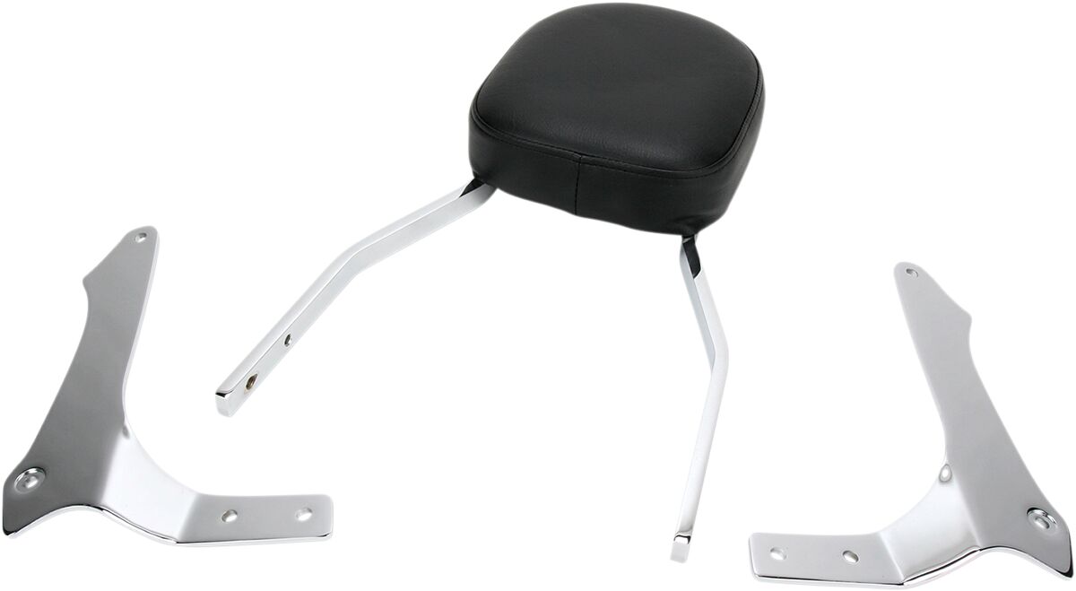 TALL SQUARE SISSY BAR CHROME WITH PAD YAMAHA