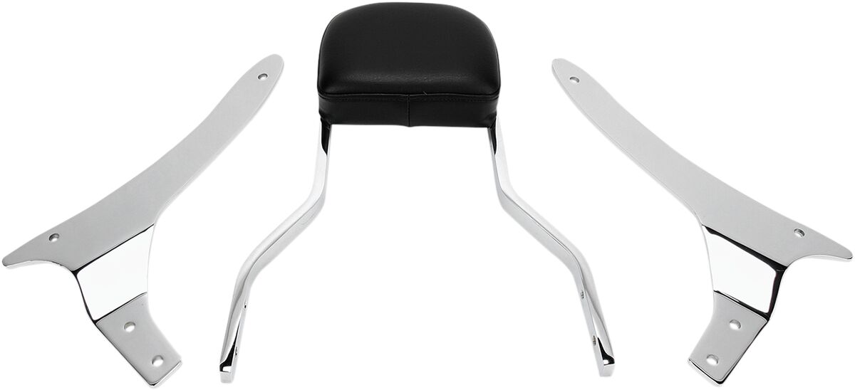 SHORT SQUARE SISSY BAR CHROME WITH PAD KAWASAKI