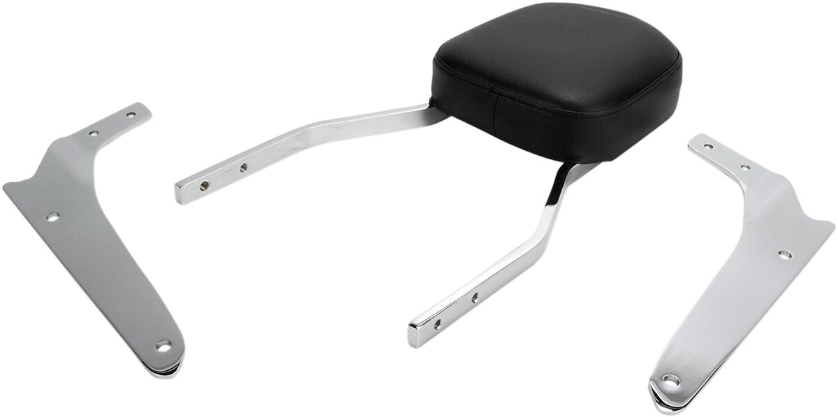 TALL SQUARE SISSY BAR CHROME WITH PAD HONDA