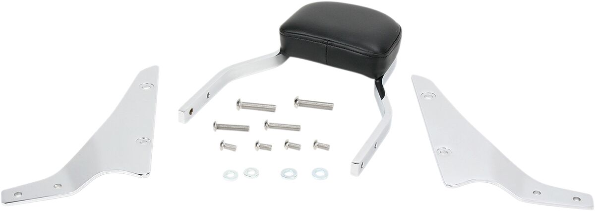 MINI SQUARE SISSY BAR CHROME WITH PAD HONDA