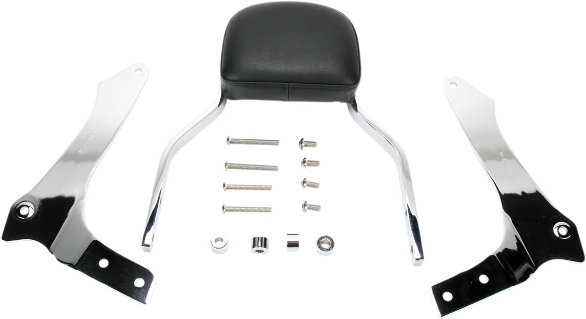 MINI SQUARE SISSY BAR CHROME WITH PAD YAMAHA