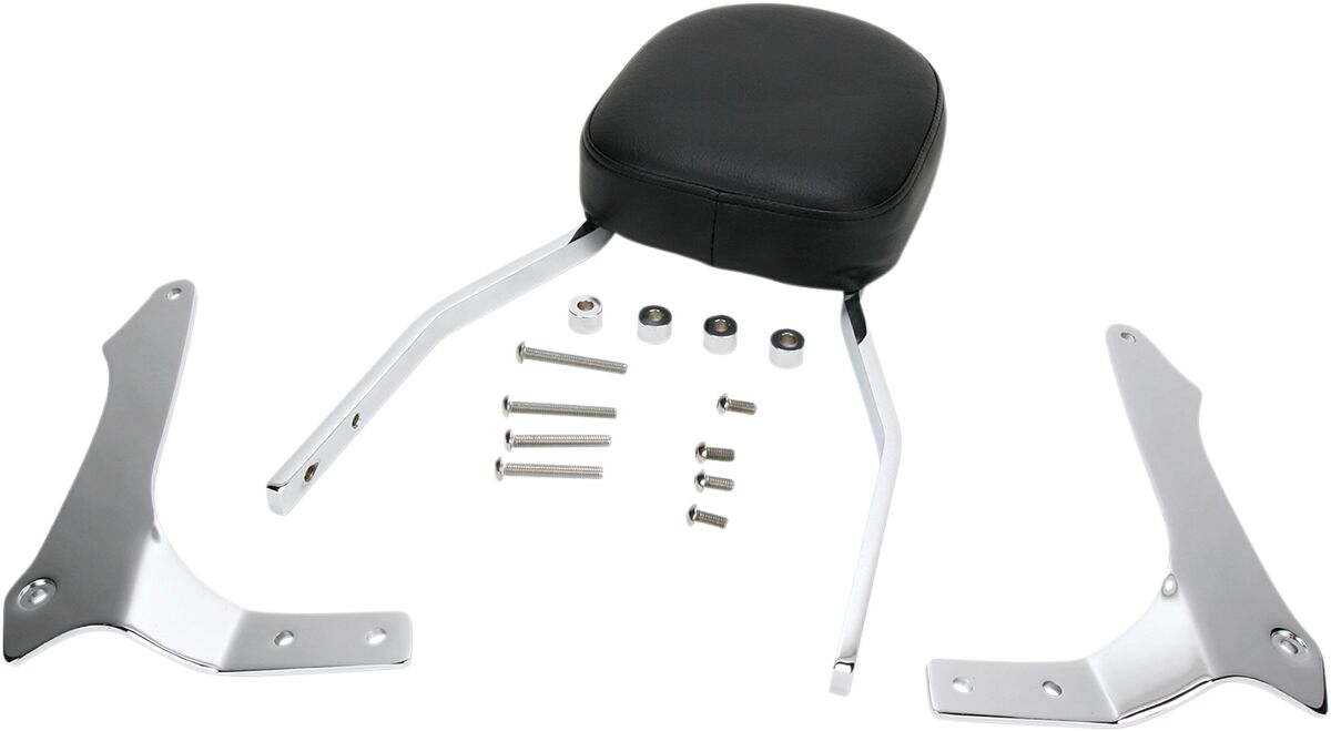 TALL SQUARE SISSY BAR CHROME WITH PAD YAMAHA