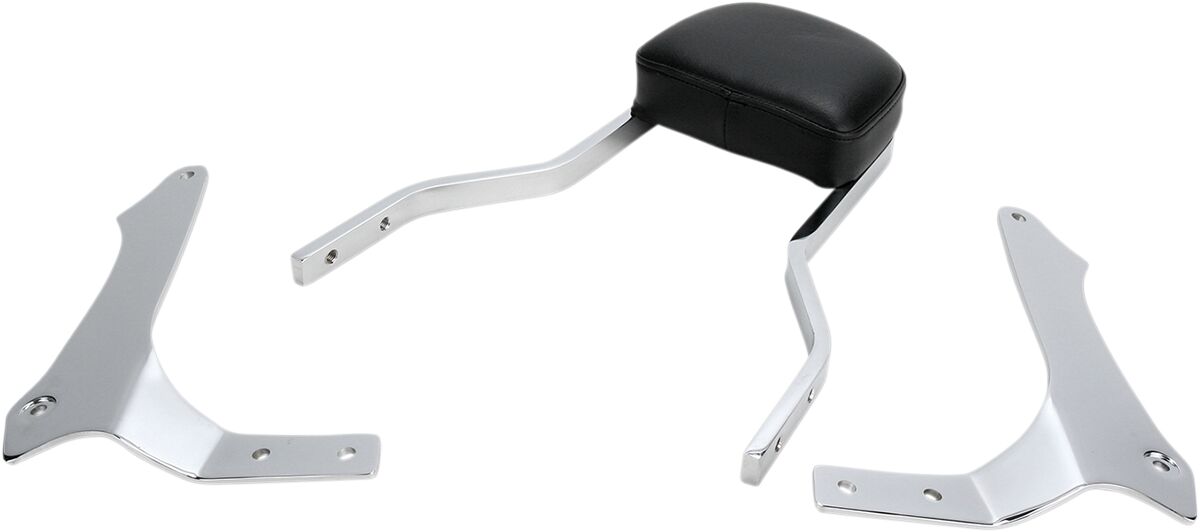 SHORT SQUARE SISSY BAR CHROME WITH PAD YAMAHA