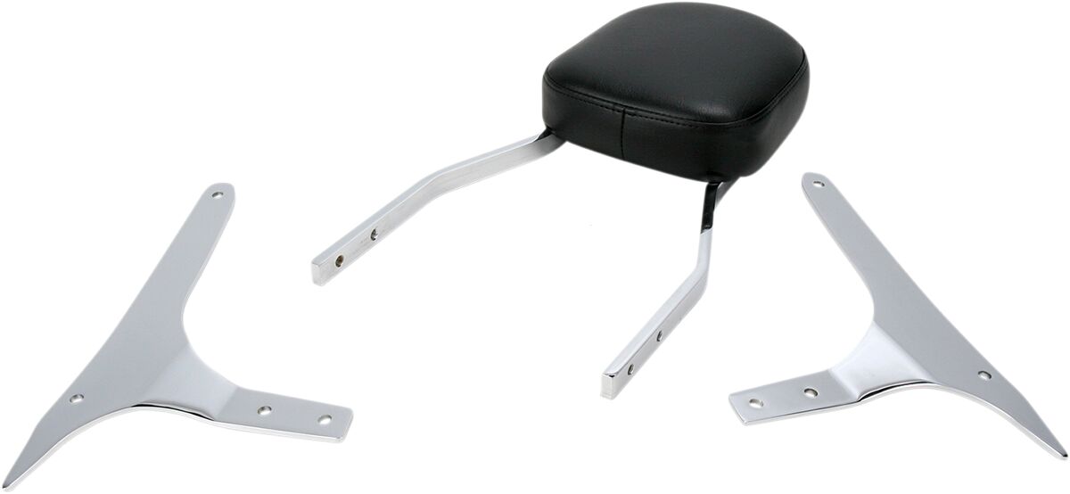 TALL SQUARE SISSY BAR CHROME WITH PAD YAMAHA