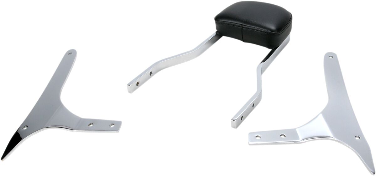 SHORT SQUARE SISSY BAR CHROME WITH PAD YAMAHA