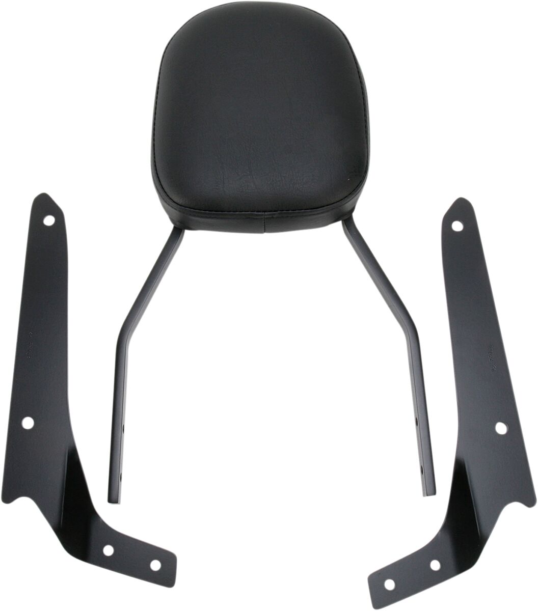 STANDARD SQUARE SISSY BAR BLACK WITH PAD HONDA