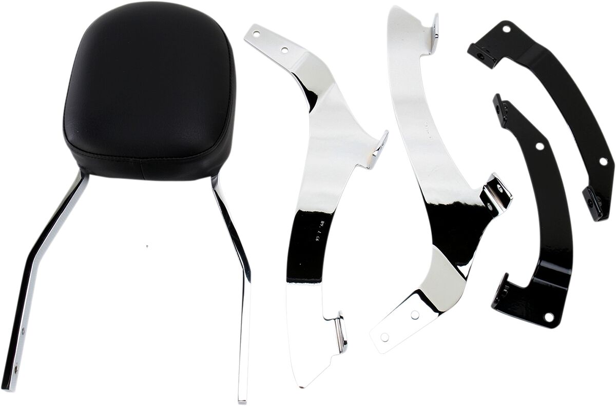 SHORT SQUARE SISSY BAR CHROME WITH PAD HONDA