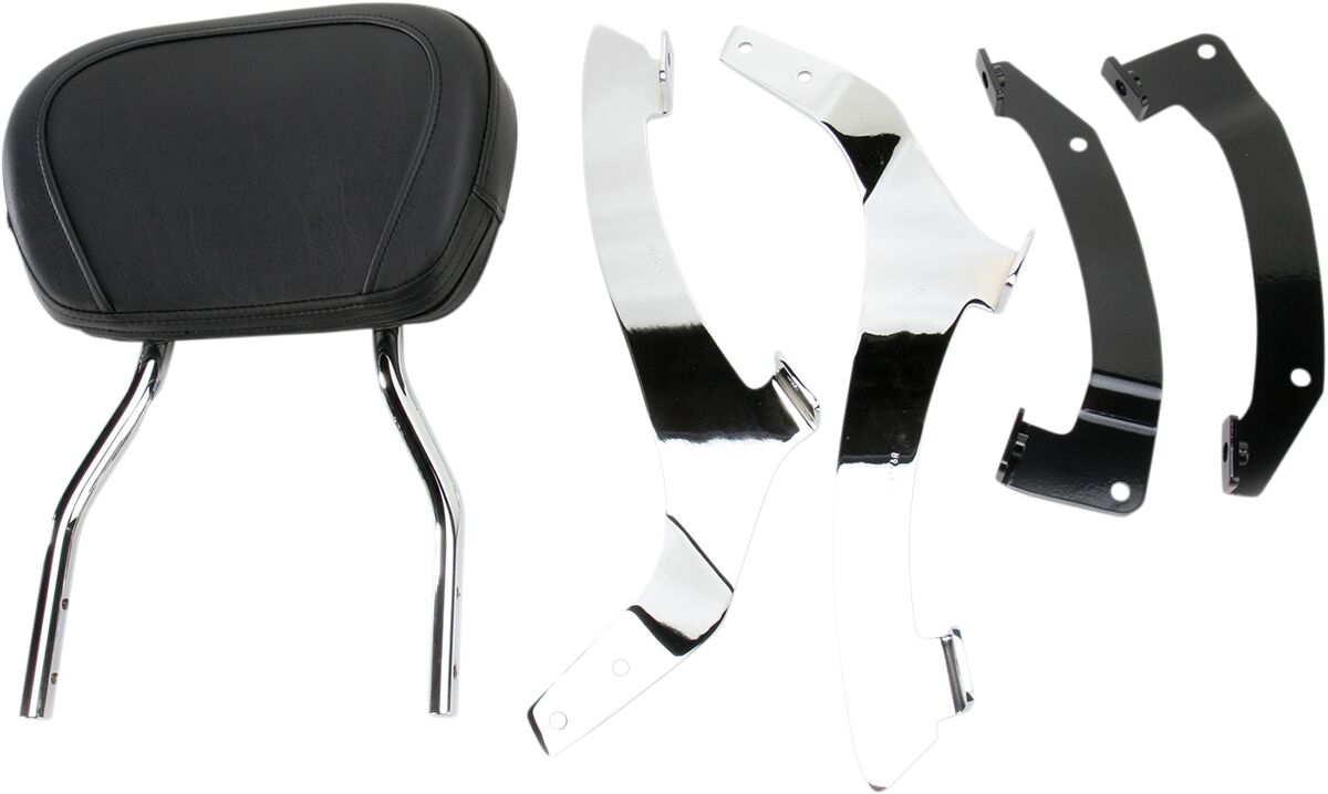 SHORT ROUND SISSY BAR CHROME WITH PAD HONDA