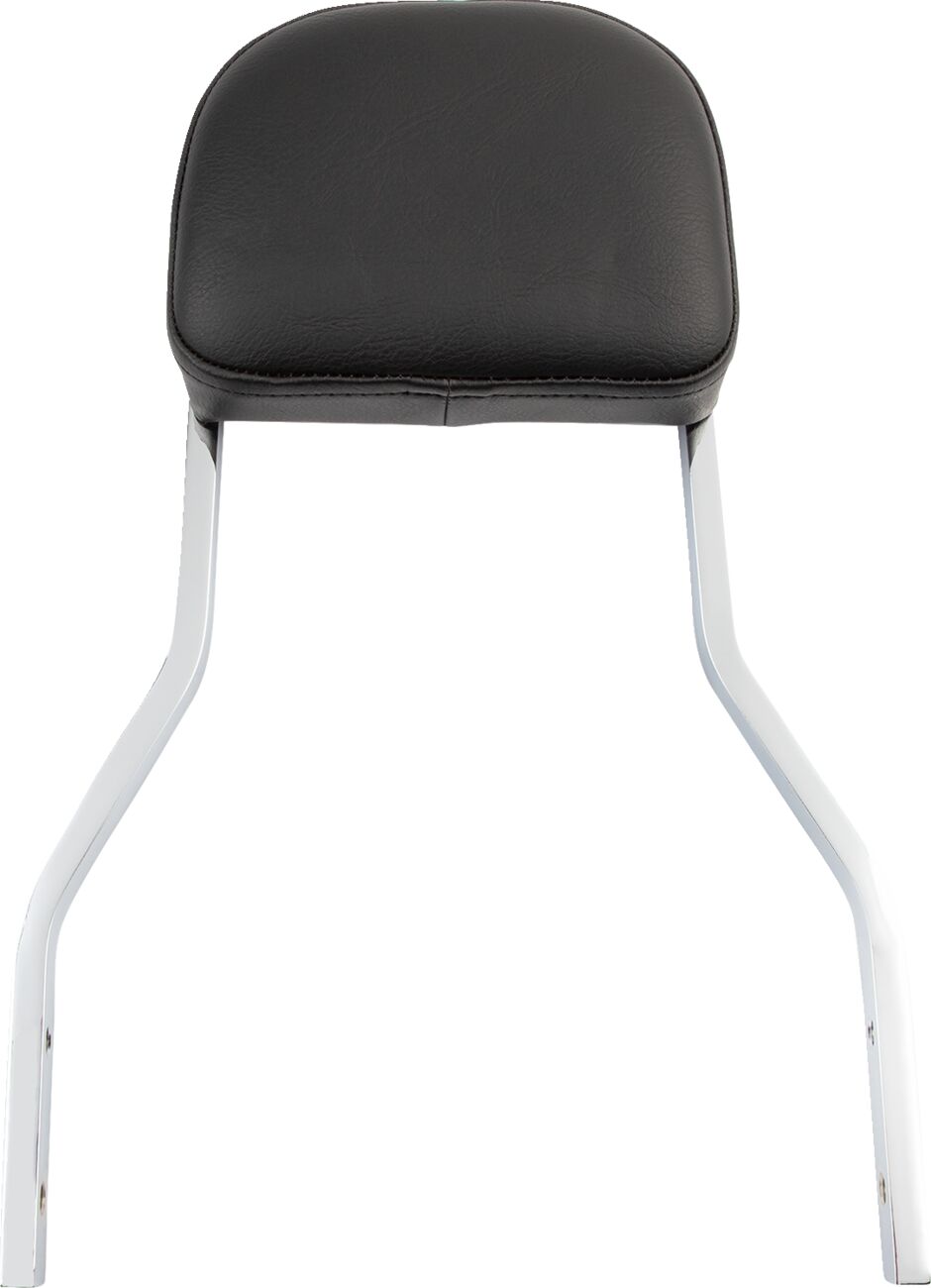 SHORT SQUARE SISSY BAR CHROME WITH PAD HD