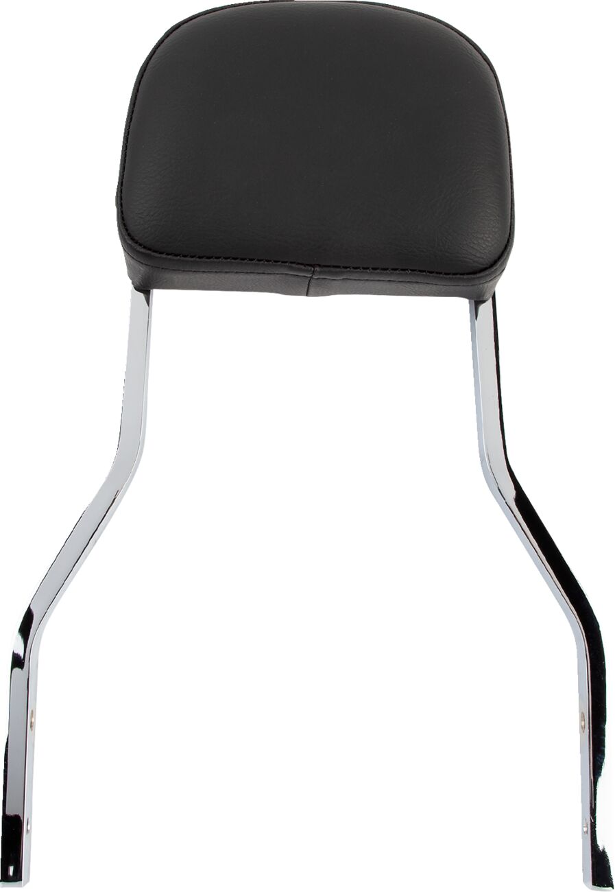 SHORT SQUARE SISSY BAR CHROME WITH PAD HD
