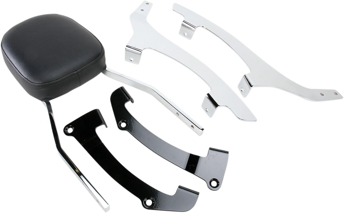 STANDARD SQUARE SISSY BAR CHROME WITH PAD HONDA