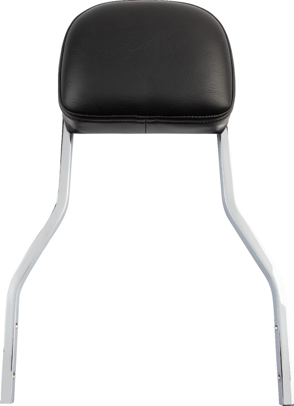 SHORT SQUARE SISSY BAR CHROME WITH PAD HD