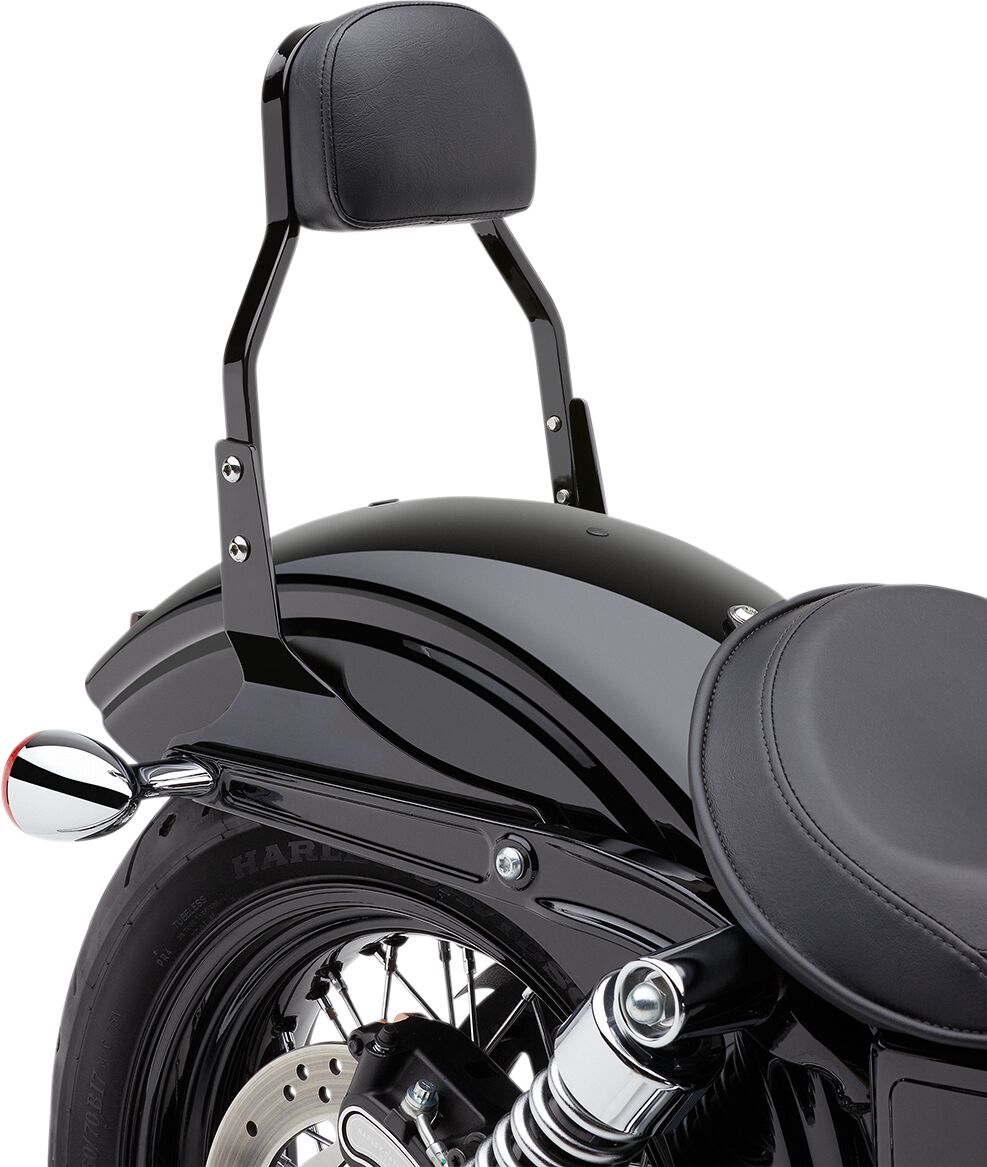 11" MINI SQUARE SISSY BAR BLACK HD