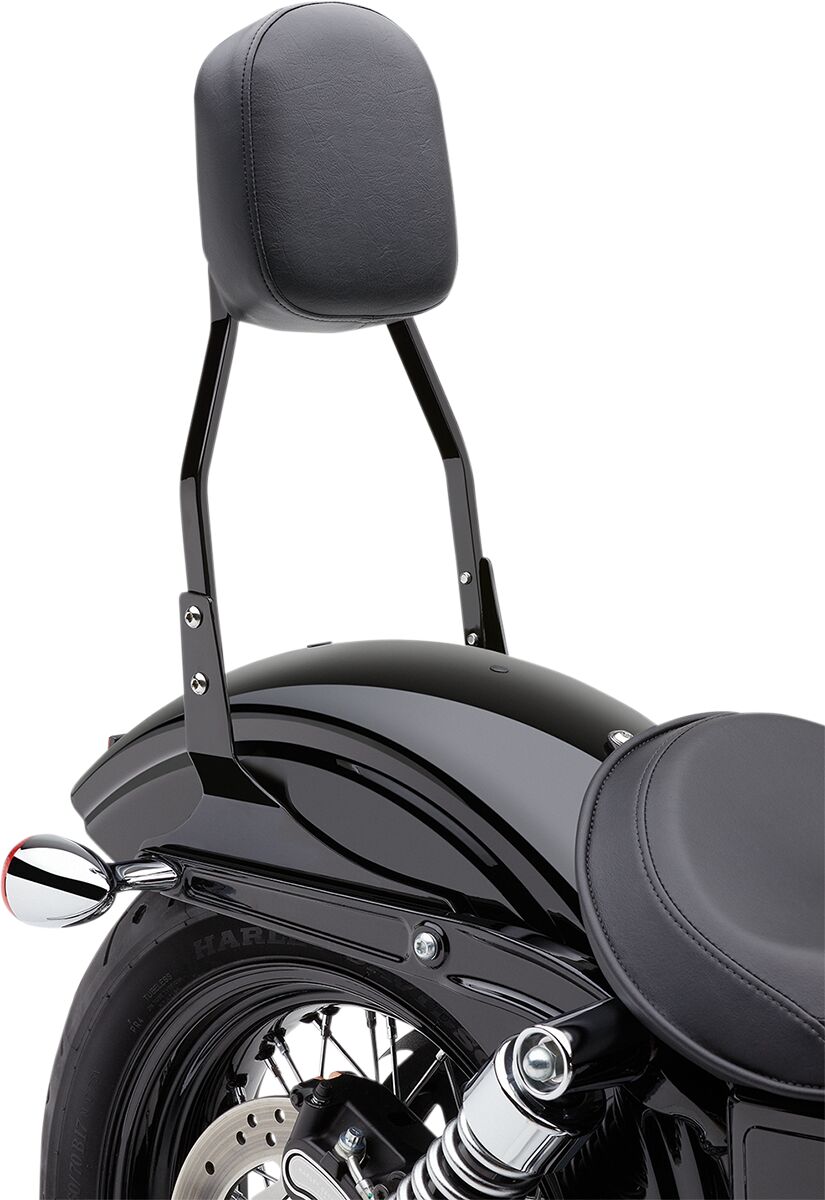 17" STANDARD SQUARE SISSY BAR BLACK HD