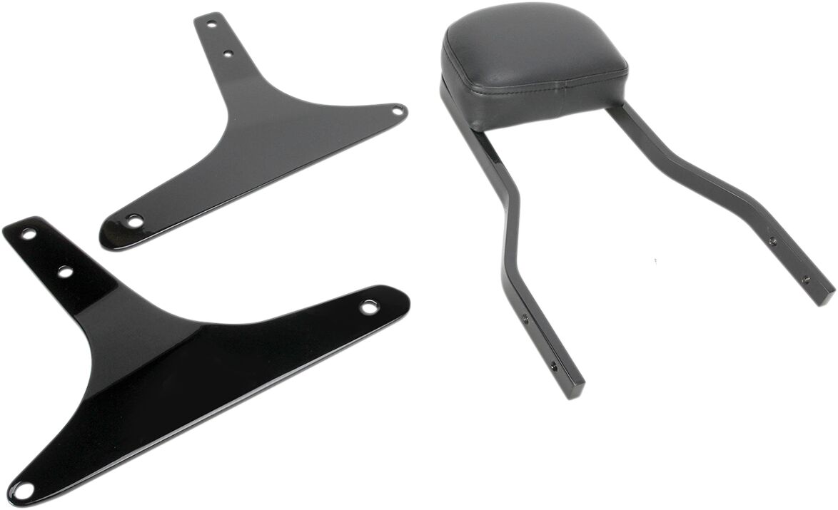 14" SHORT SQUARE SISSY BAR BLACK HD