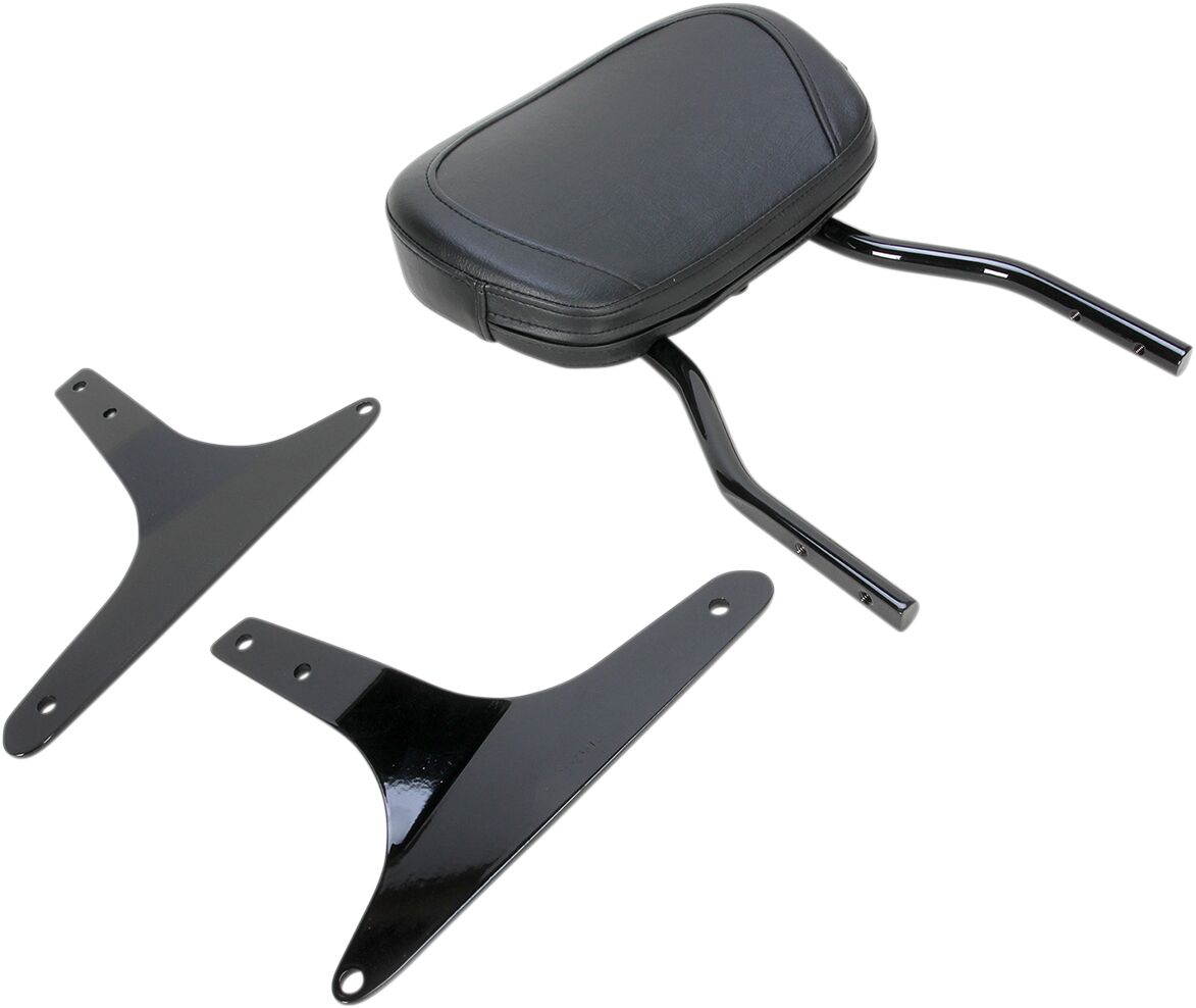 12" SHORT ROUND SISSY BAR BLACK HD