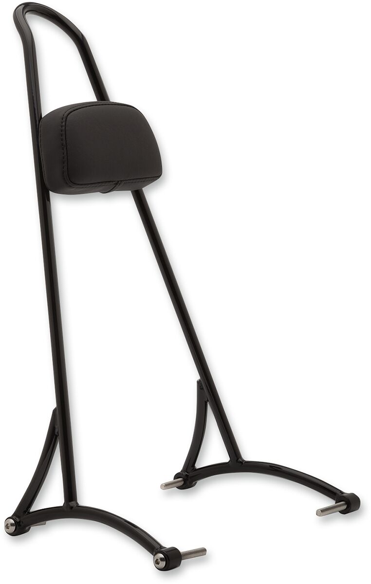 SISSY BAR TALL W/PAD BLACK