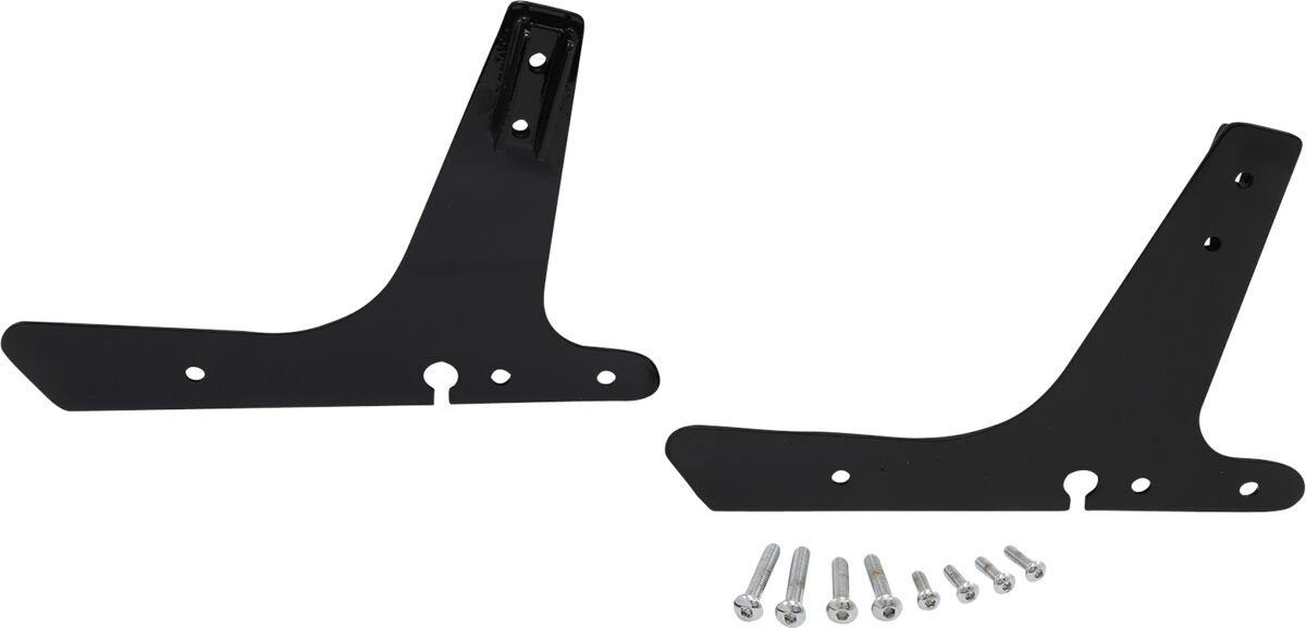 ROUND SISSY BAR SIDE PLATE BLACK