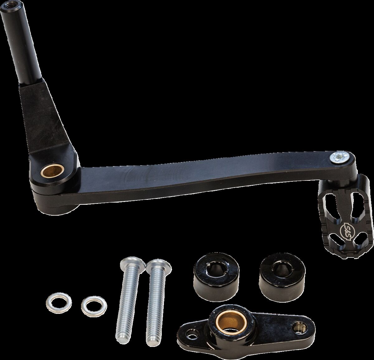Brake Pedal mid-mount Black M8 Softail