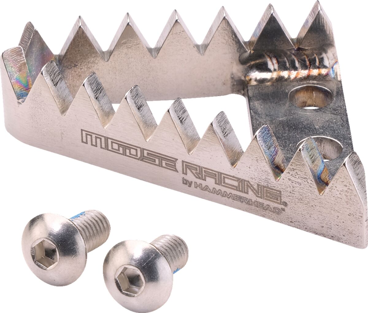 TITANIUM REAR BRAKE PEDAL TIP  SILVER
