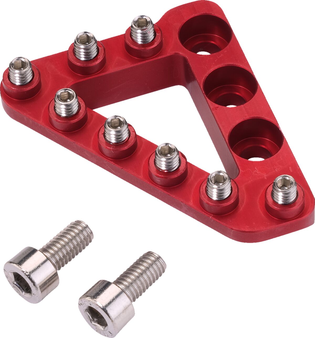 LARGE ALUM REAR BRAKE TIP  RED