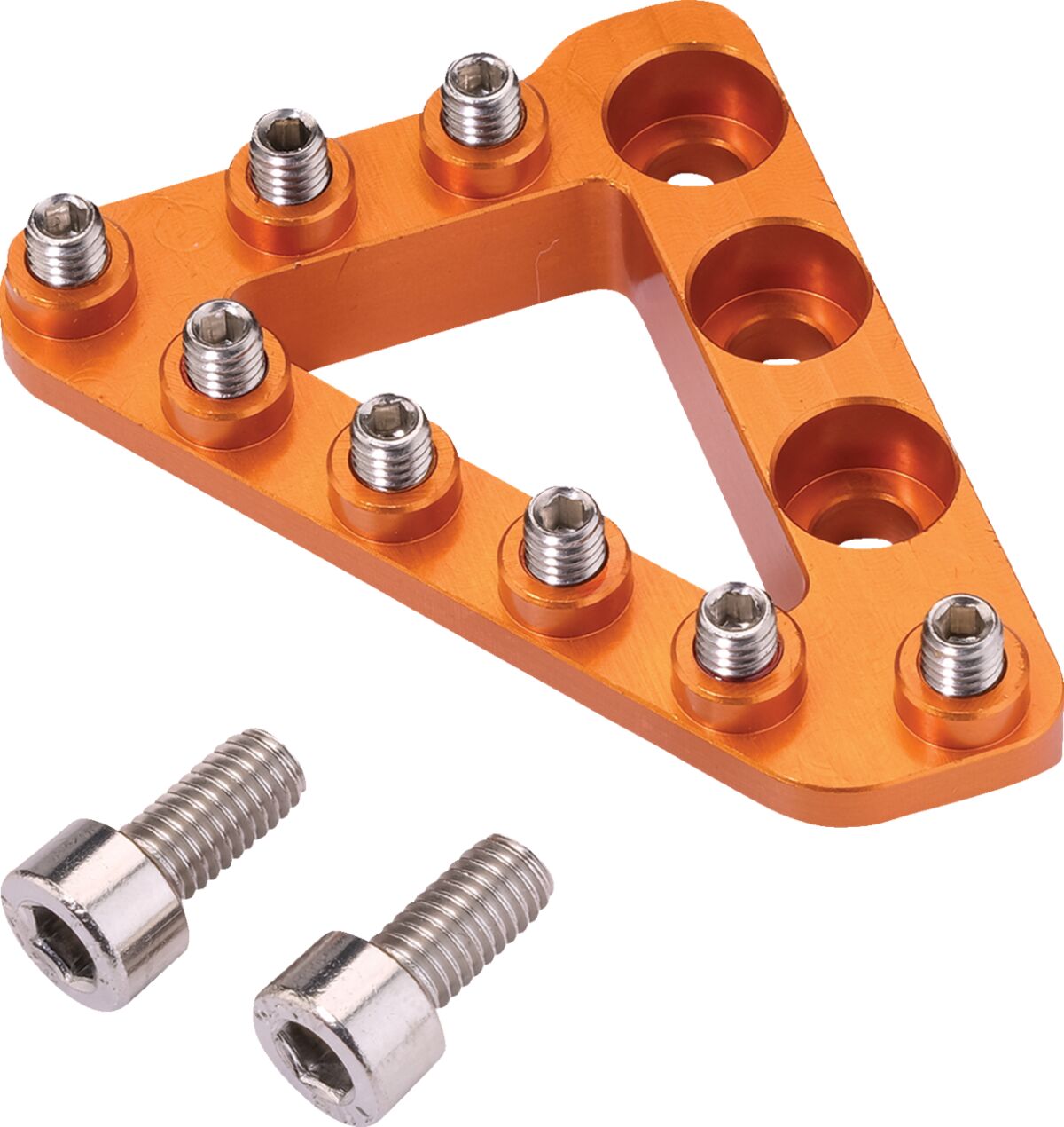 LARGE ALUM REAR BRAKE TIP ORANGE