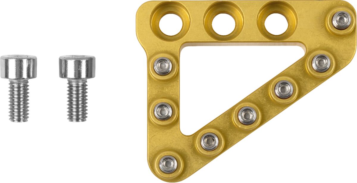 LARGE ALUM REAR BRAKE TIP  GOLD