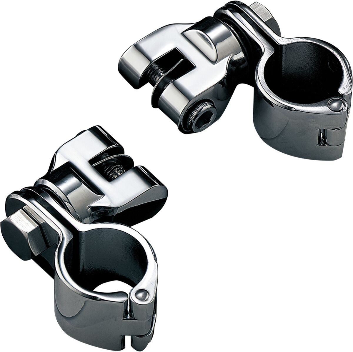 Jalatoe kinnitused koos 1-1/4" Magnum kiirklambritega, kroom
