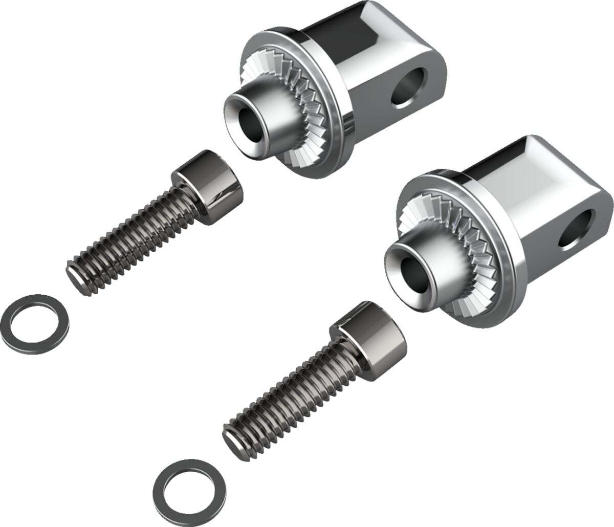 Kaassõitja jalatoe adapter, Indian, kroom