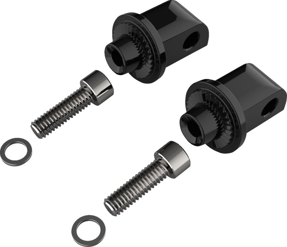 Kaassõitja jalatoe adapter, Indian, must