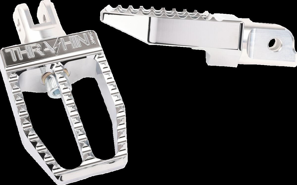FOOTPEGS MILITANT M8 SOFTAIL FRONT CHROME