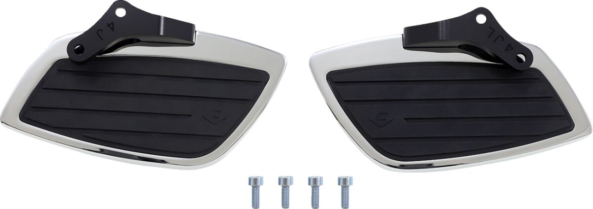 REAR FLOORBOARD KIT SWEPT CHROME KAWASAKI