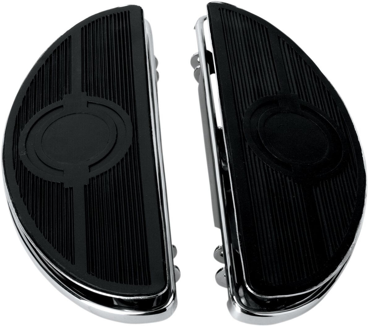 HALF-MOON FLOORBOARDS W/ VIBRATION INSERTS CHROME