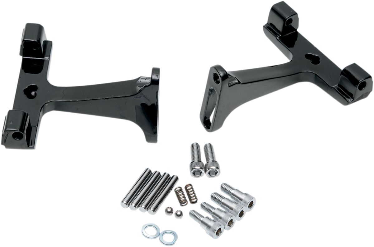 PASSENGER FLOORBOARD MOUNTS BLACK