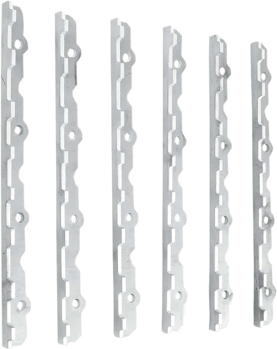 EDGE GRIPPER 6-PACK ALUMINUM LEFT  |  RIGHT 5/8" W X .4" H CUSTOM REPLACEMENT SILVER