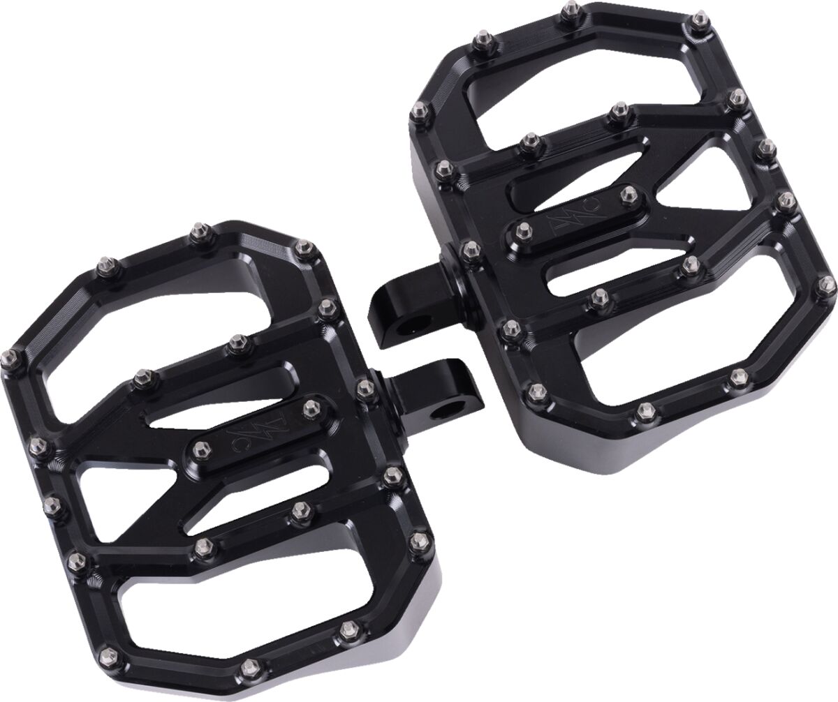 Mini Aggressor Floorboards - Black - Rear