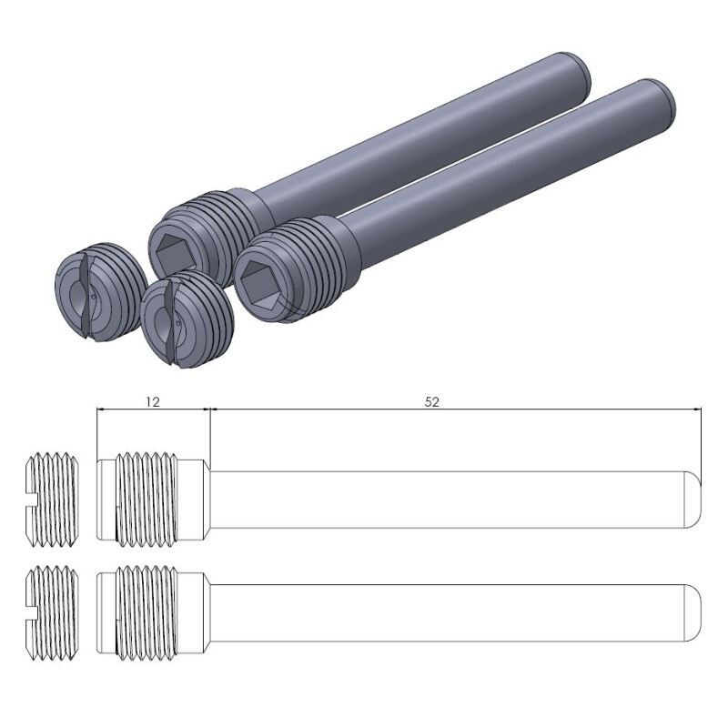 Piduriklotsi tihvt, OEM-asendus
