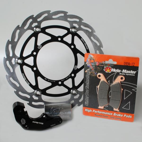 BRAKE KIT FLAME FLOATING ROTOR 270mm, BRAKE PADS, RELOCATE BRACKET