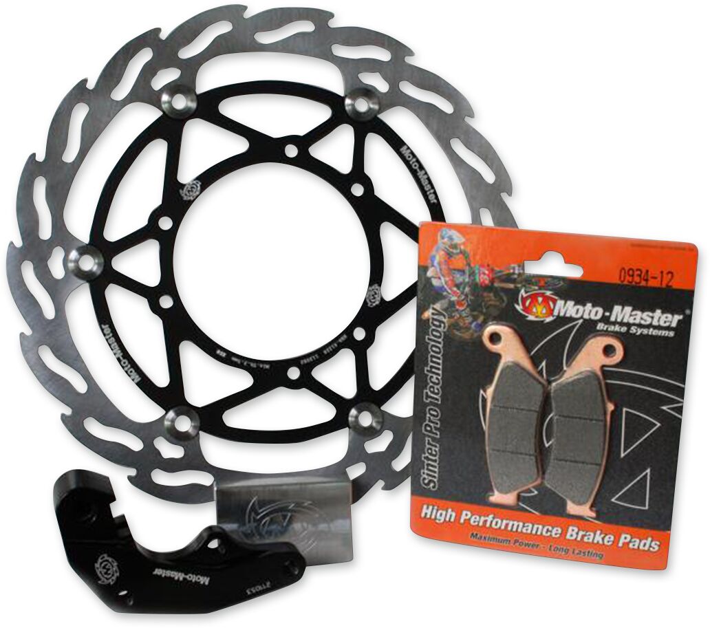 BRAKE KIT OFFROAD FLOATING FLAME 260mm, BRAKE PADS, RELOCATION BRACKET