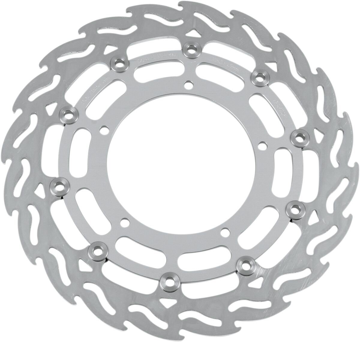 BRAKE ROTOR FLOATING FLAME FLAMED BLACK
