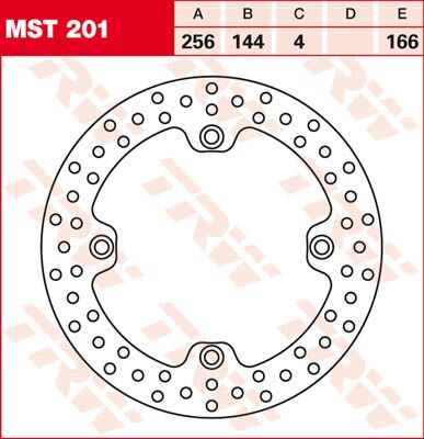 BRAKE ROTOR ROUND FIXED 256 FRONT