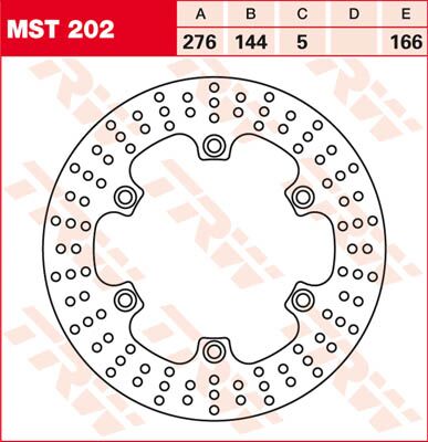 BRAKE ROTOR ROUND FIXED 276 FRONT/REAR