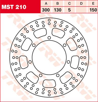 BRAKE ROTOR ROUND FIXED 320 FRONT